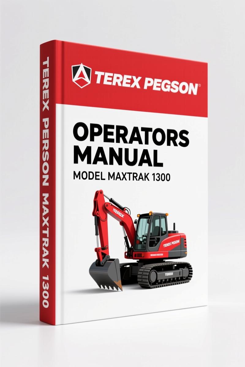Terex Pegson Maxtrak 1300 2002 Operators Manual – Factory Specs