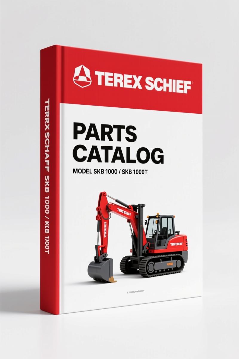 Terex Schaeff SKB 1000, SKB 1000T 1992 Parts Catalog – 218 Pages OEM Parts Breakdown