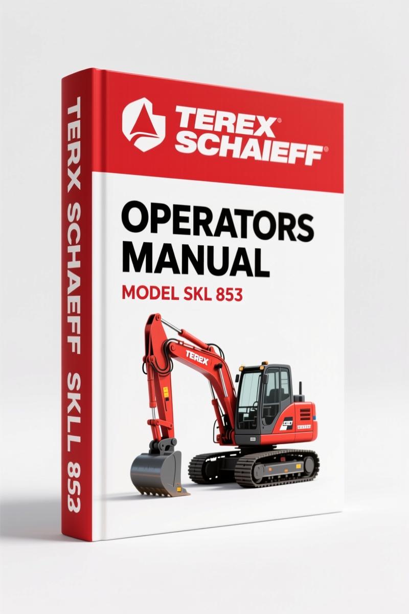 Terex Schaeff SKL 853 2002 Operators Manual – OEM Safety & Operations Guide