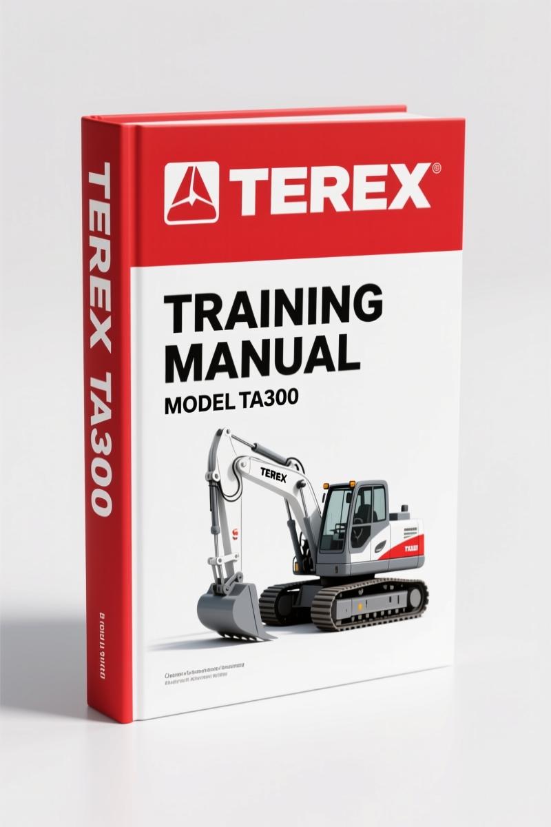 Terex TA300 2012 Training Manual cover – factory service training document from Terex Customer Training