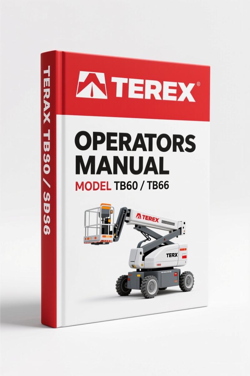 Terex TB66, TB60 2002 Operators Manual – Factory Specs for Boom Lift Safety