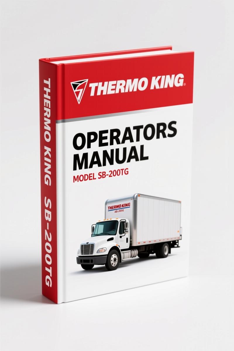 Thermo King SB-200TG 2007 Operators Manual – OEM Specs