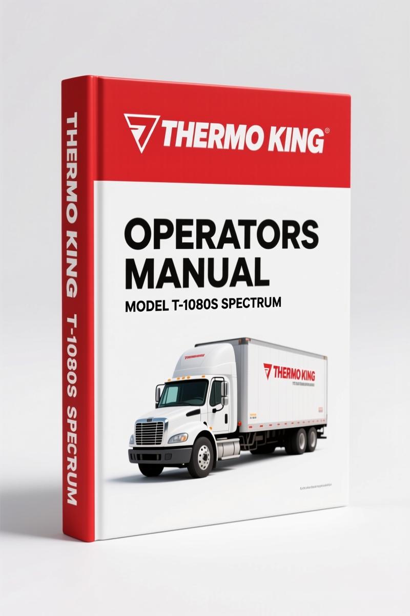 Thermo King T-1080S SPECTRUM 2013 Operators Manual – OEM Specs for Fleet Technicians