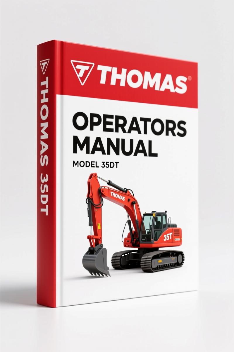 Thomas 35DT 2005 Operators Manual – Factory Specs for Mini-Skid Loader