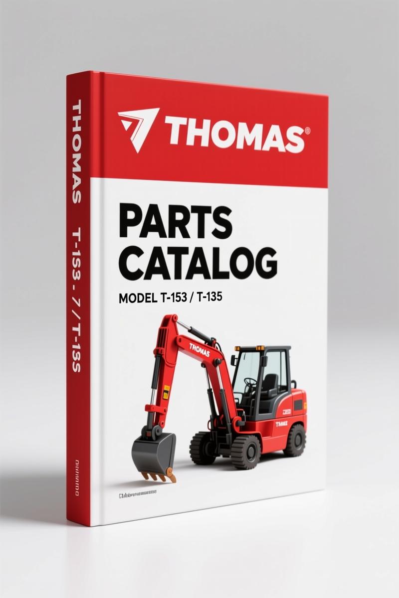 Thomas T-153, T-135 2000 Parts Catalog – OEM Part Numbers for Skid Steer Loader