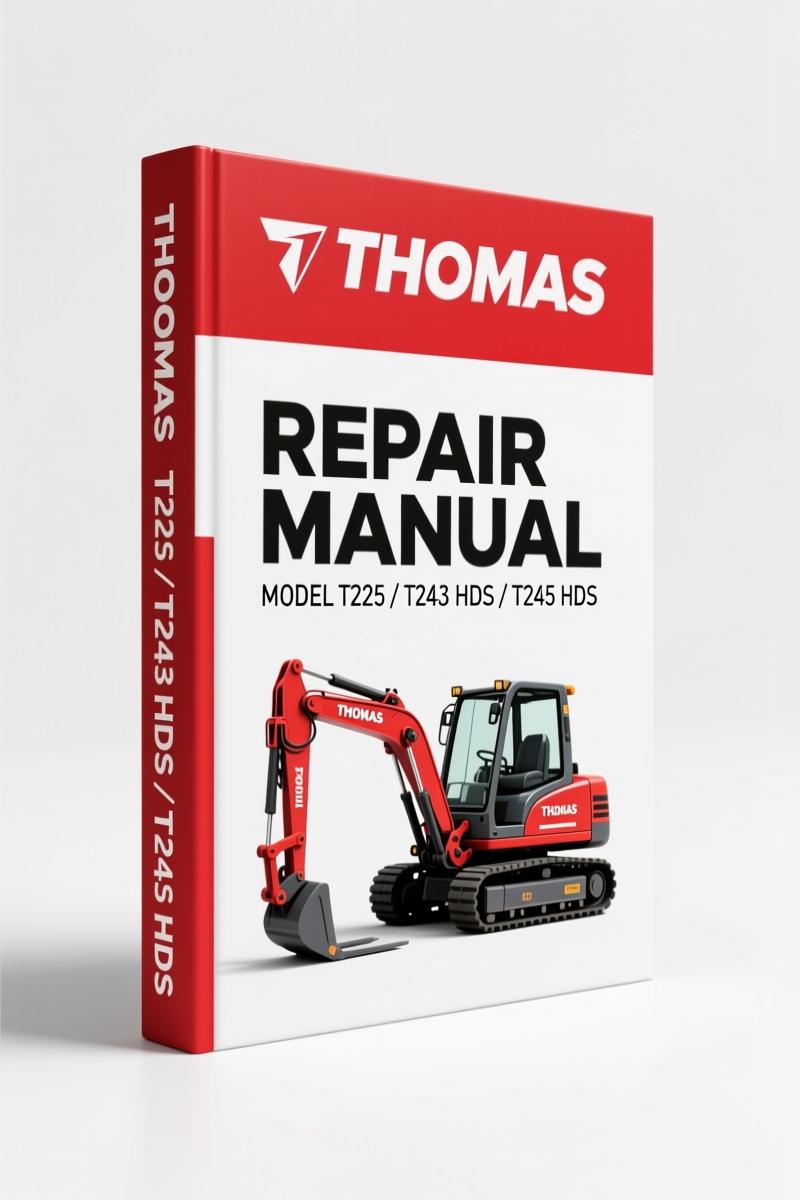 Thomas T225, T243 HDS, T245 HDS, T245 HDK, Protough 2200 2000 Repair Manual – Factory Specs