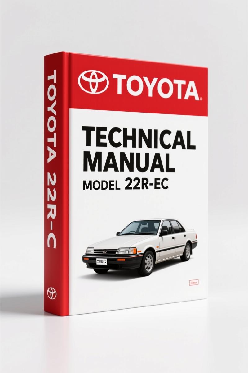 Toyota 22R-EC Technical Manual EFI system cover page