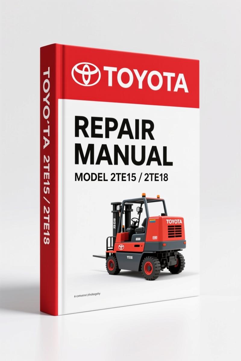 Toyota 2TE15 2TE18 Repair Manual cover page – factory OEM service manual