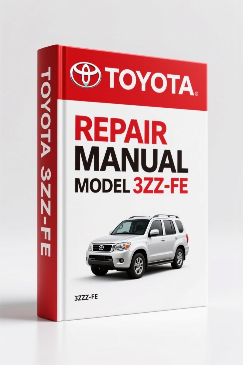 2007 Toyota 3ZZ-FE Service Manual cover showing emission control system diagram
