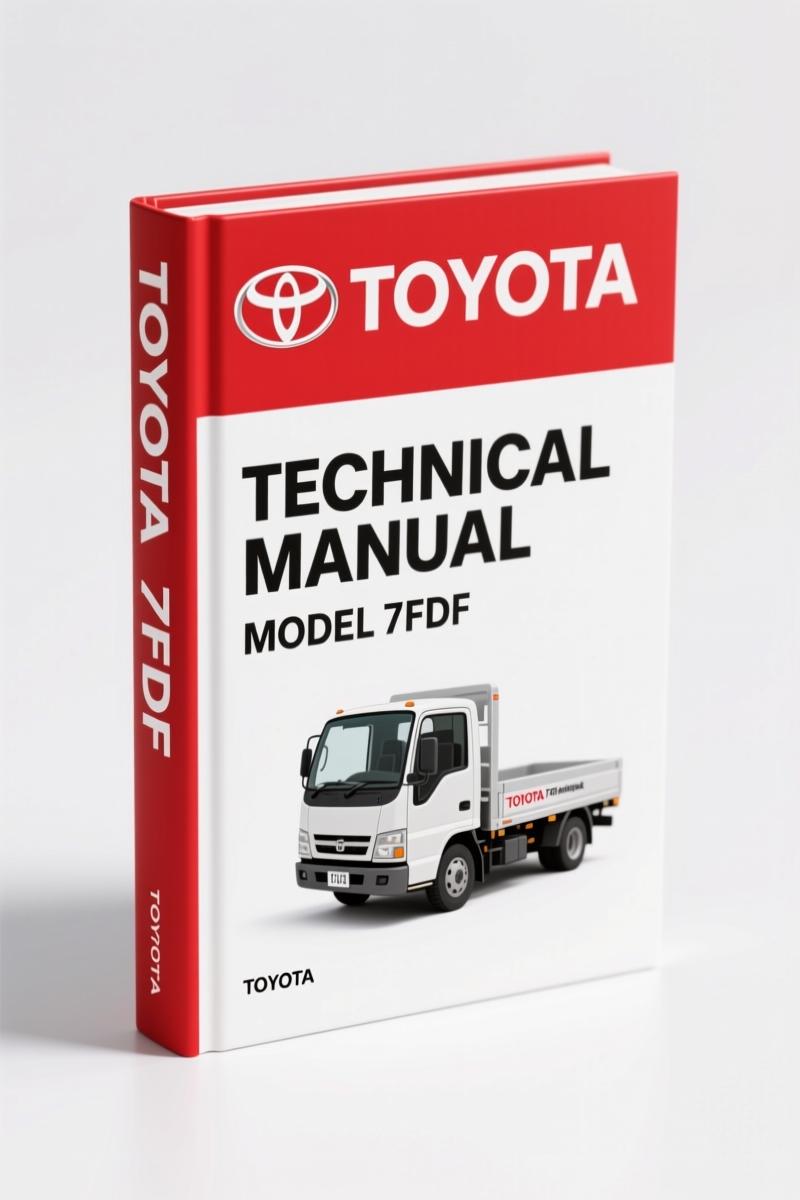 Toyota 7FDF 2006 Technical Manual cover page