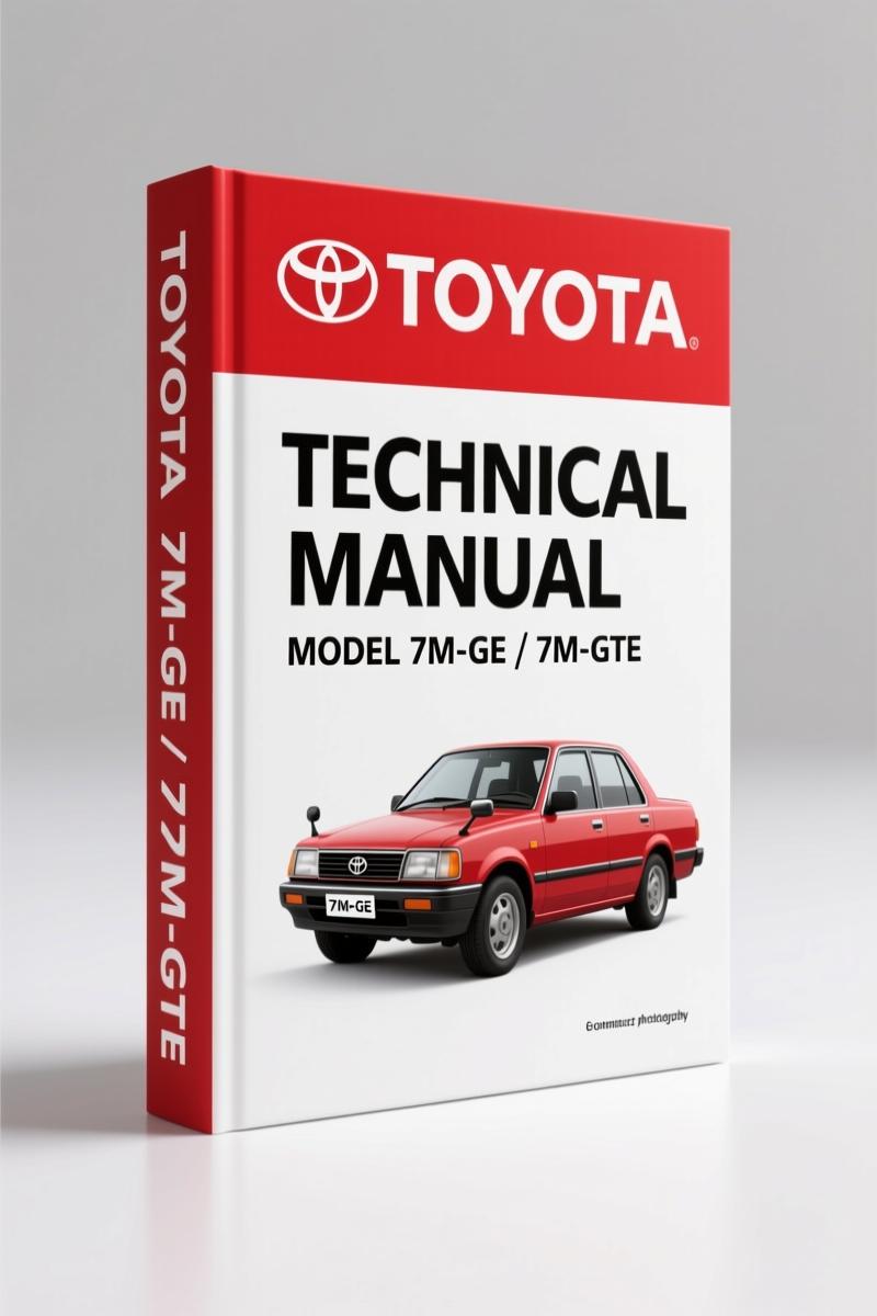 Cover of Toyota 7M-GE 7M-GTE Technical Manual – 16 pages factory cooling system diagrams