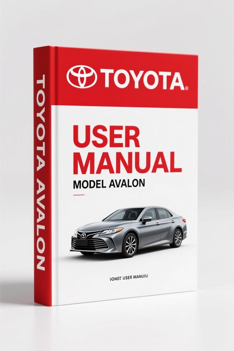 Toyota Avalon 2005 user manual front cover showing instrument panel overview and pocket reference format