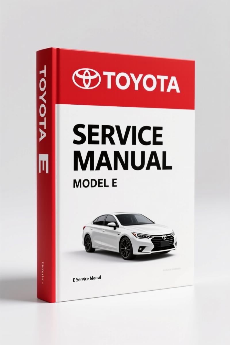 Toyota E 2000 series electric stand-up forklift service manual cover
