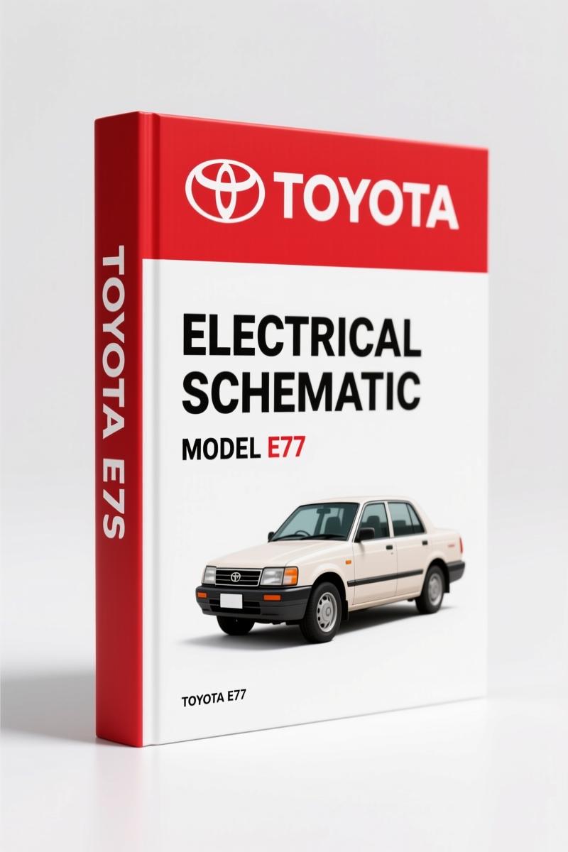Toyota E77 Electrical Schematic page 1 combination meter diagram