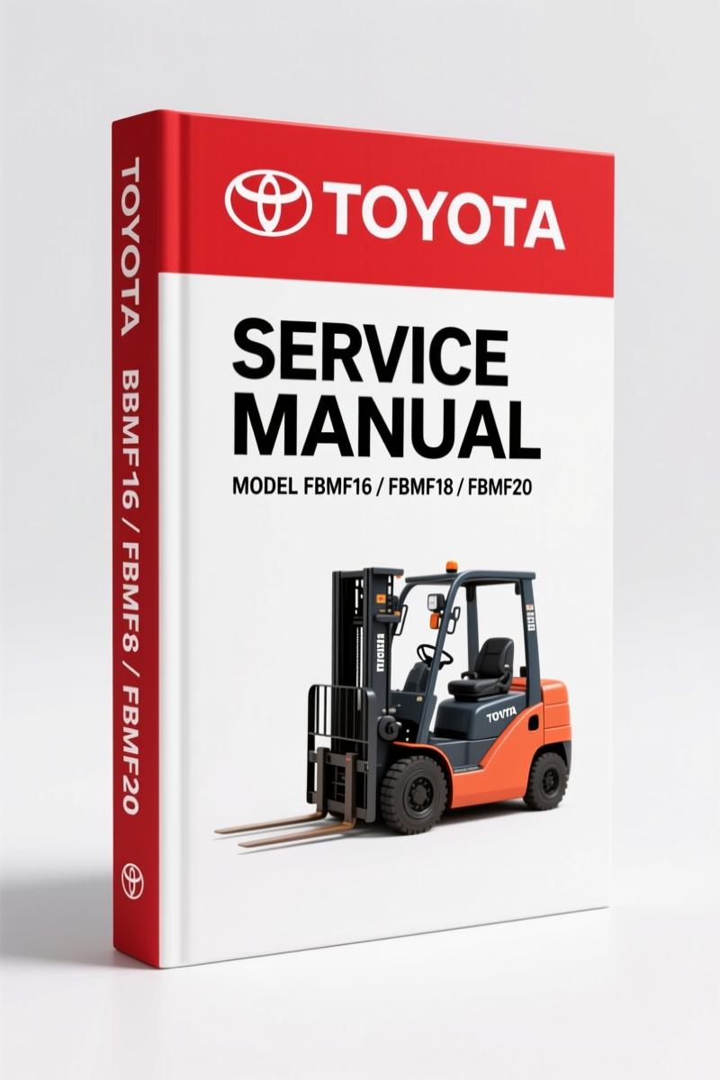 Toyota FBMF16 FBMF18 FBMF20 FBMF25 FBMF30 Service Manual cover – 521 pages factory OEM document