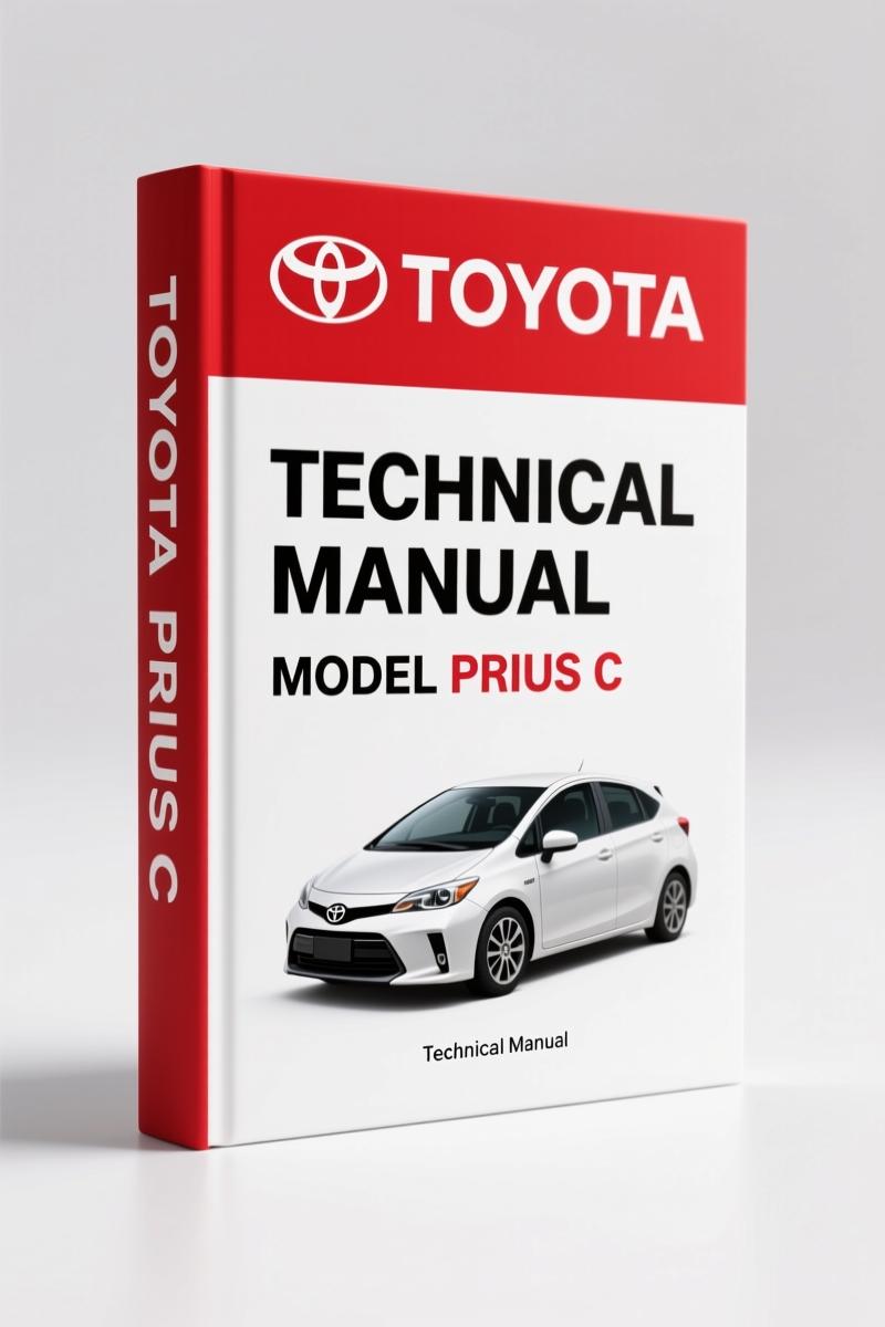 2012 Toyota PRIUS c Hybrid Emergency Response Guide cover - 2011 Technical Manual