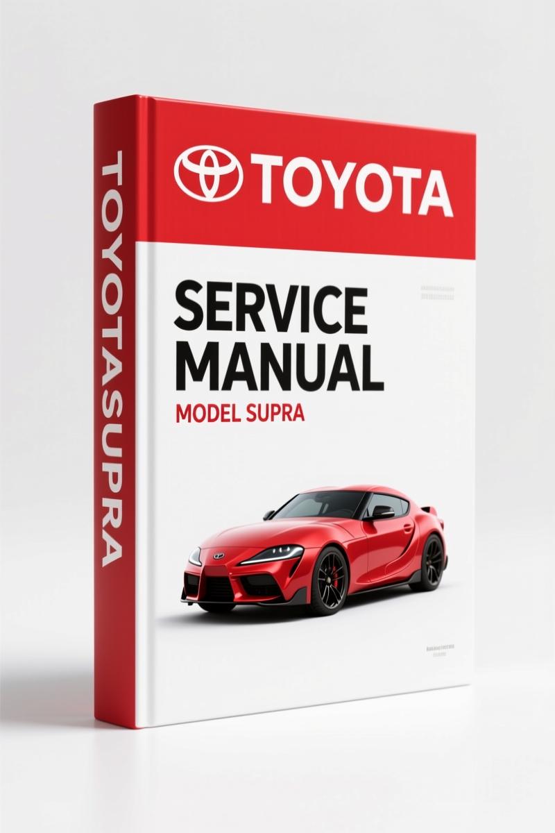Toyota Supra Service Manual cover - MK3 factory OEM document with 1338 pages