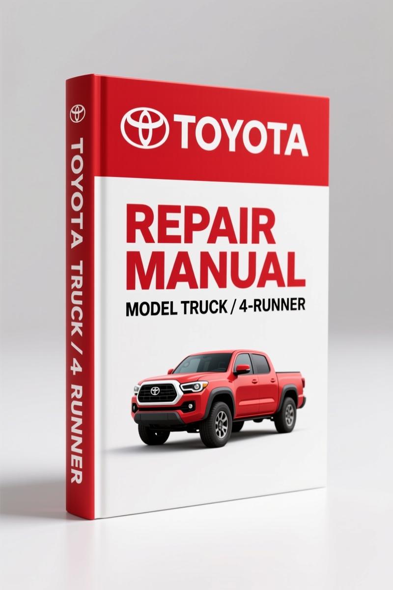 Toyota Truck, 4-Runner 1984 Repair Manual – OEM Factory Specs