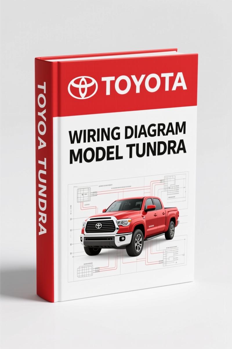 2004 Toyota Tundra factory wiring diagram manual cover - 588 pages OEM electrical schematics
