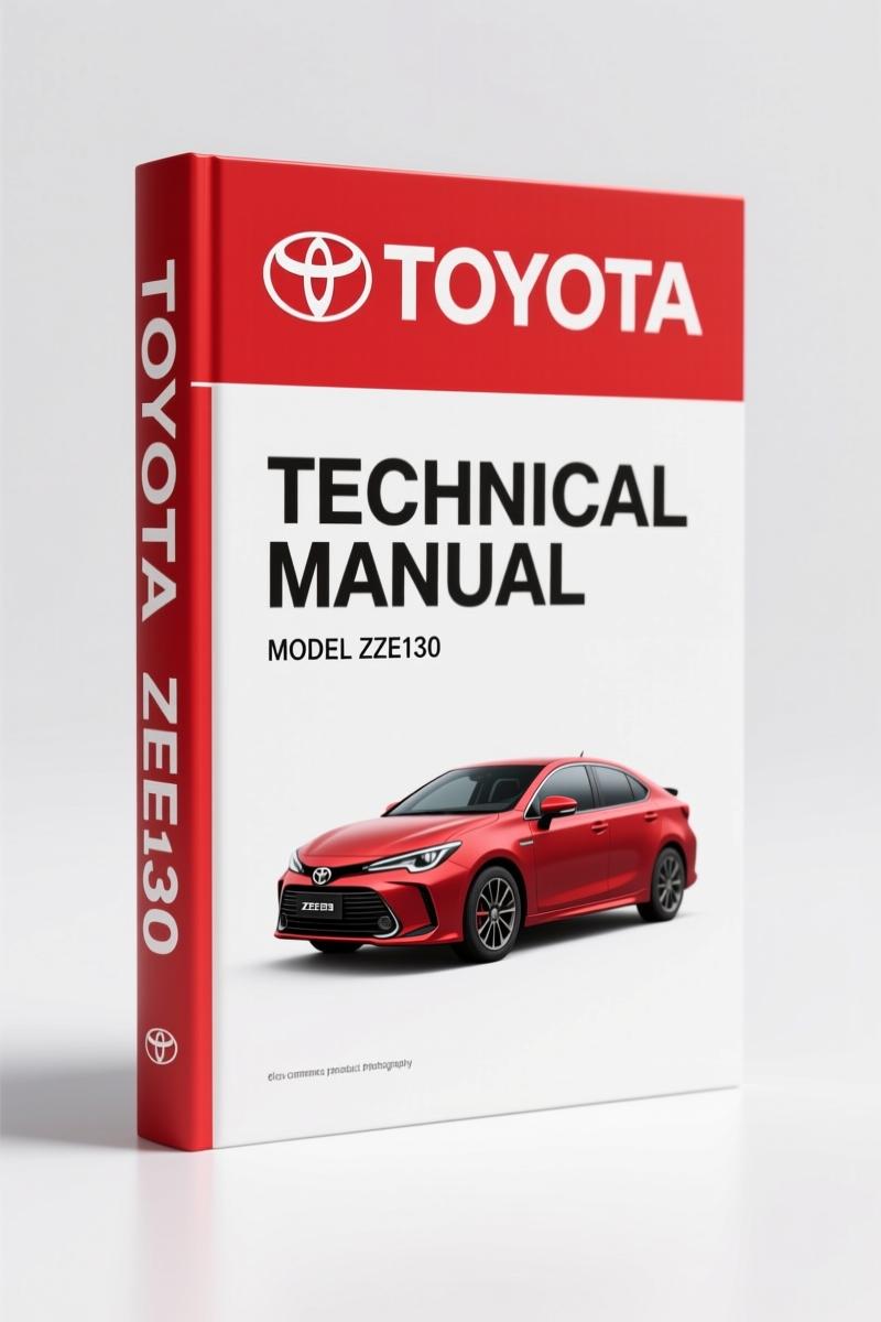 2004 Toyota Corolla ZZE130 Factory Technical Manual - front cover