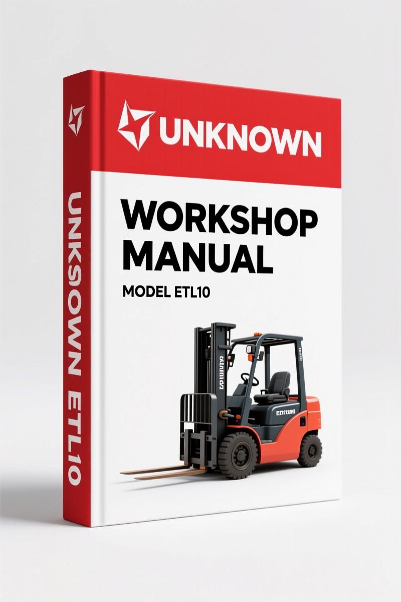 Unknown ETL10 Workshop Manual – Factory Specs for Lift Truck Maintenance