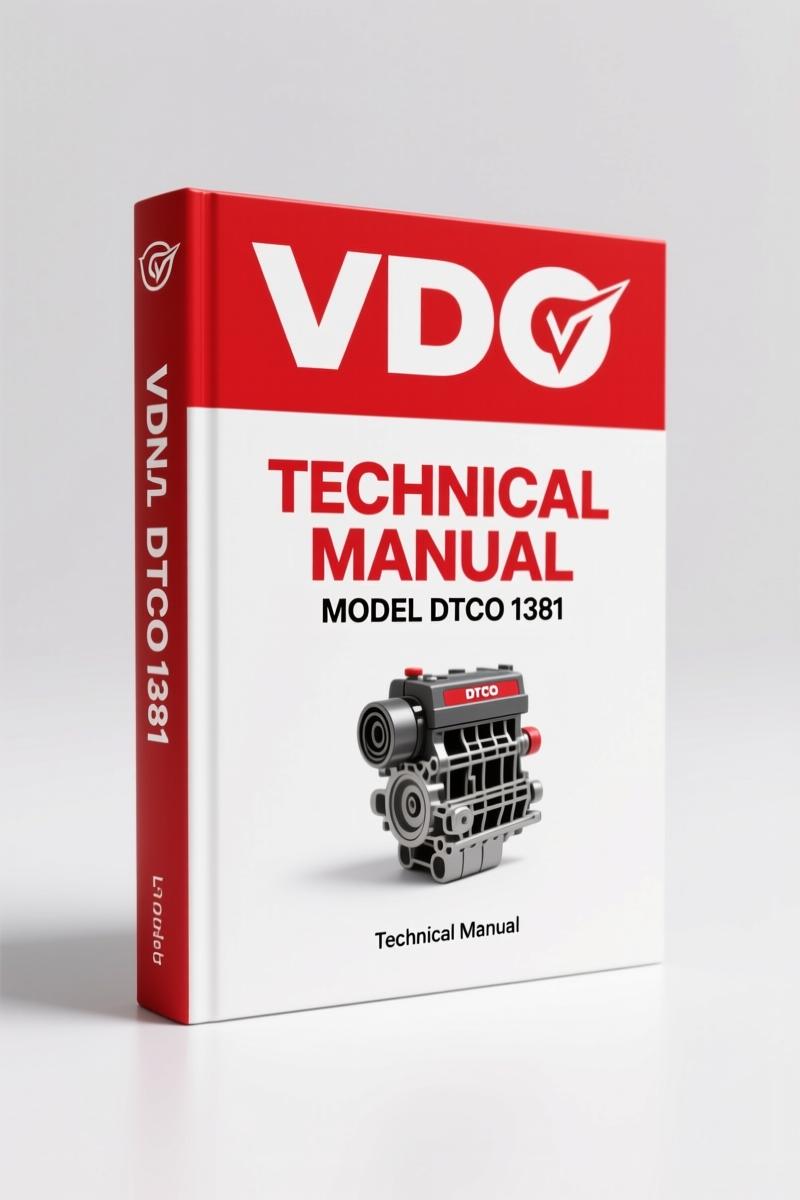 VDO DTCO 1381 2008 Technical Manual – Factory Tachograph Specs