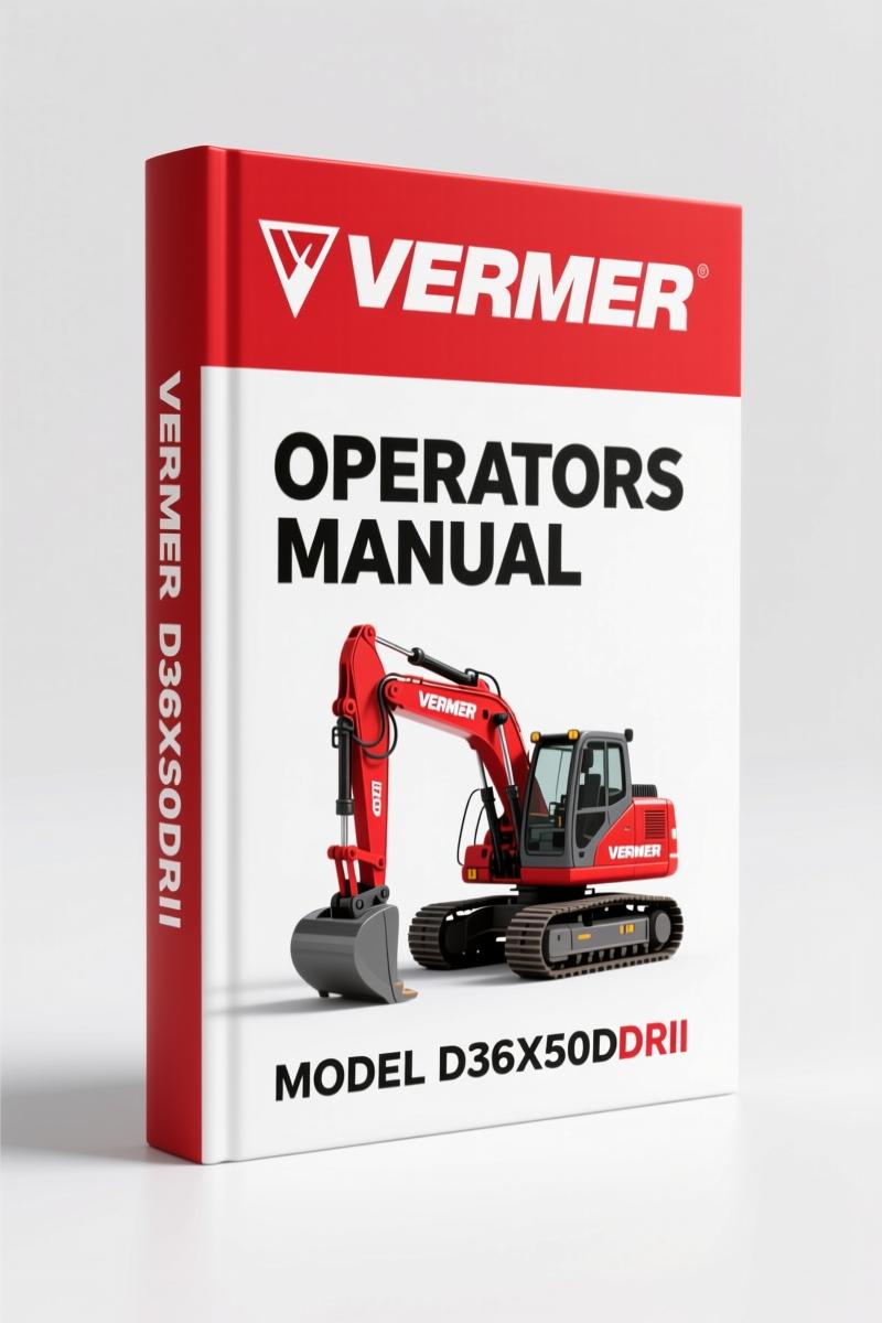 Vermeer D36x50DRII Operators Manual – 270-Page OEM Specs