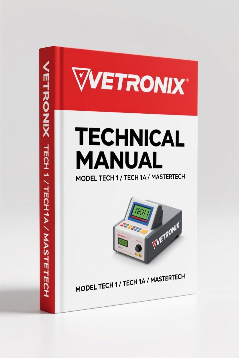 Vetronix TECH 1, TECH 1A, Mastertech 2002 Technical Manual – 322 Pages of OEM Diagnostic Data