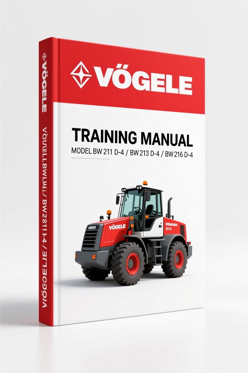 Vögele BW 211/213/216 D-4 2005 Training Manual – 156-Page OEM Specs