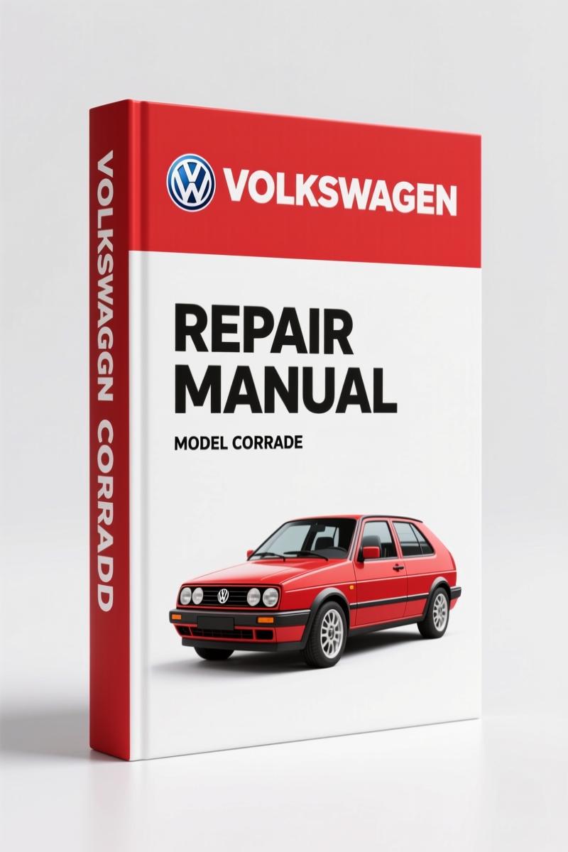 Volkswagen Corrado Repair Manual – Factory Specs 1990-1994