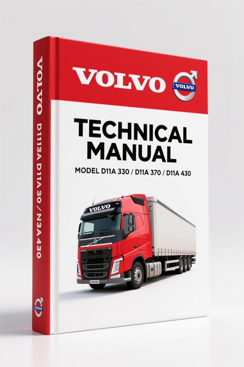 Volvo Trucks D11A 330, D11A 370, D11A 430 Technical Manual – 40 Pages
