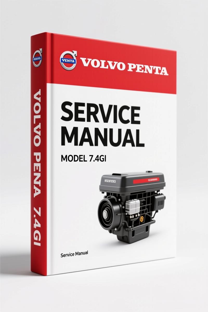 Volvo Penta 7.4Gi, 7.4GSi, 8.2GSi, DPX385, DPX415 Service Manual – 300-Page Factory Document
