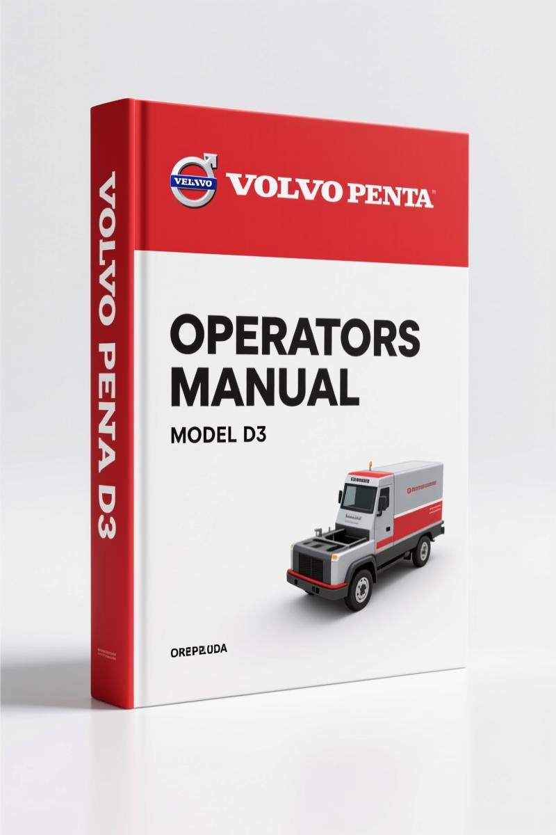 Volvo Penta D3 Operators Manual – Factory Specs for Marine & Industrial Engines