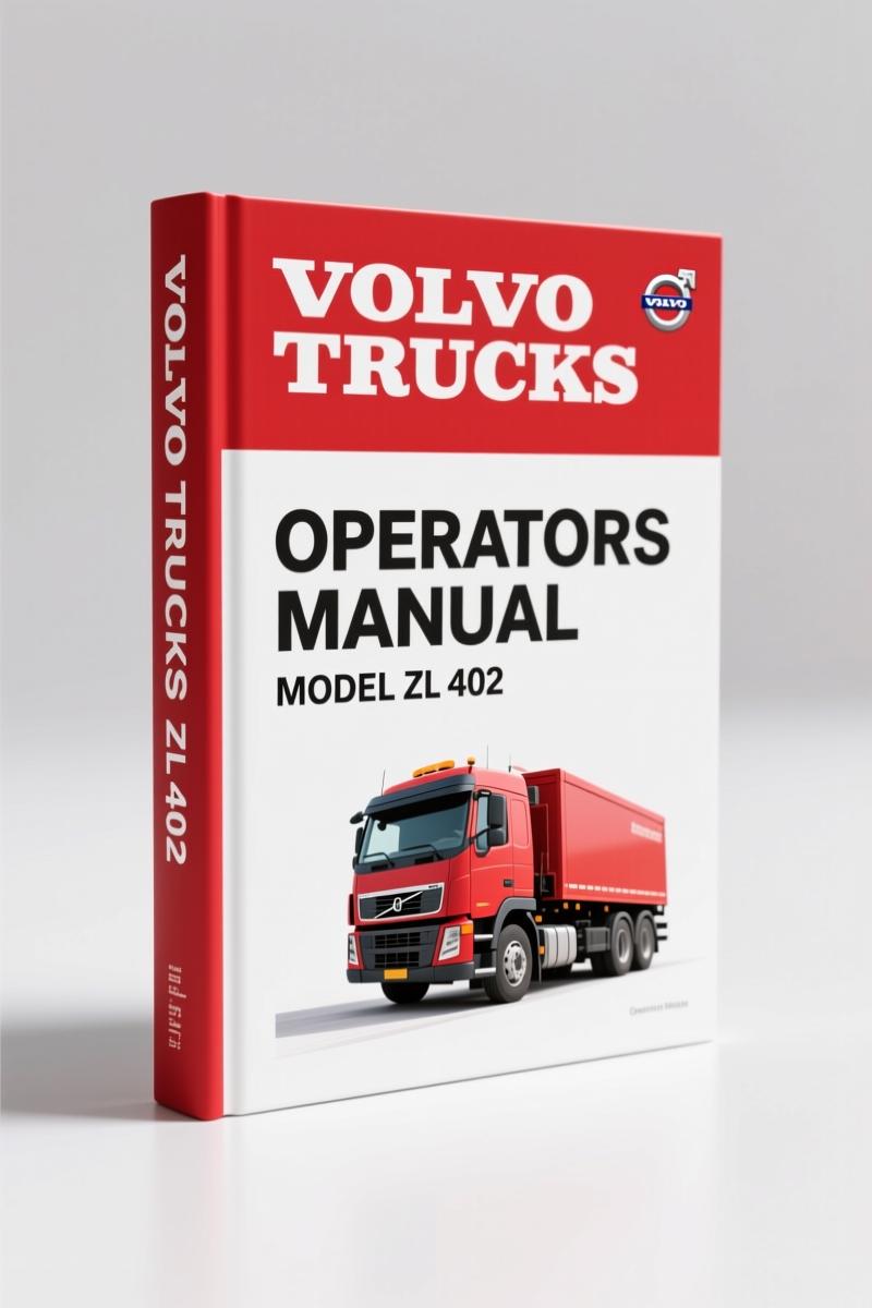 Volvo Trucks ZL 402 Operators Manual – Factory Specs & Pre-Operation Checks