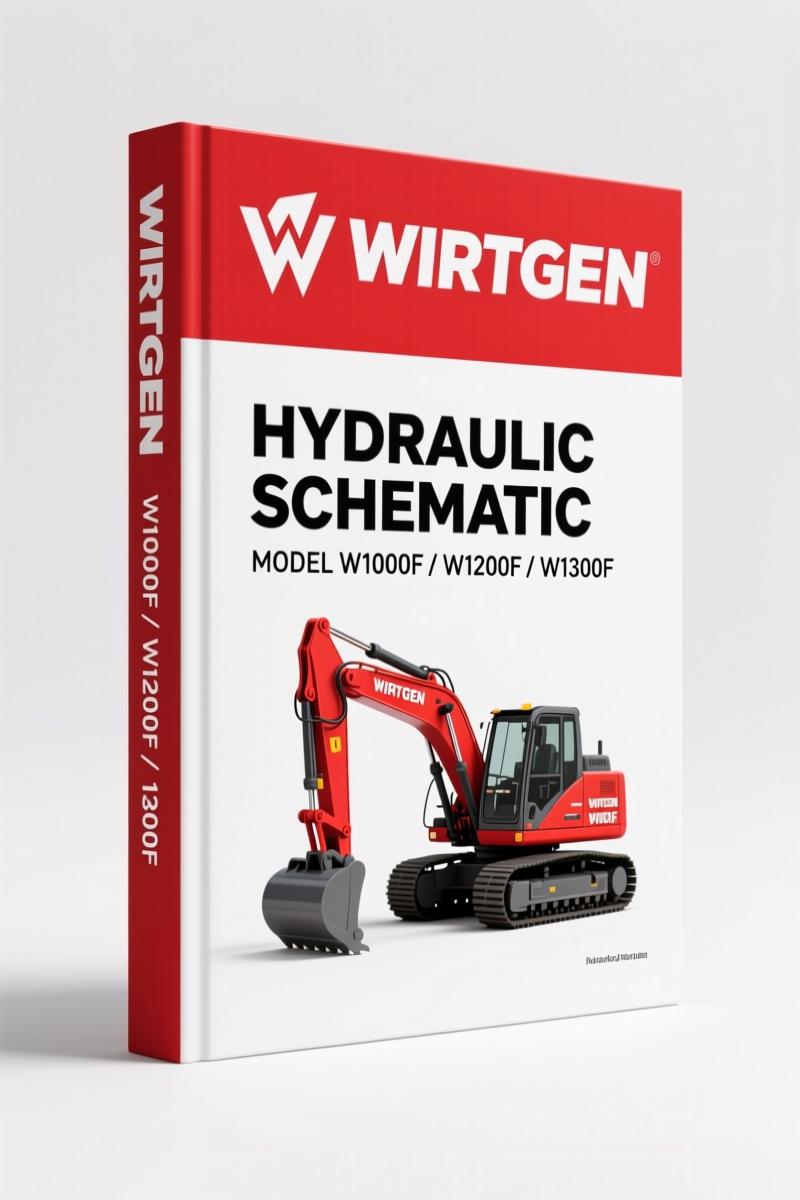 Wirtgen W1000F, W1200F, W1300F 2010 Hydraulic Schematic OEM