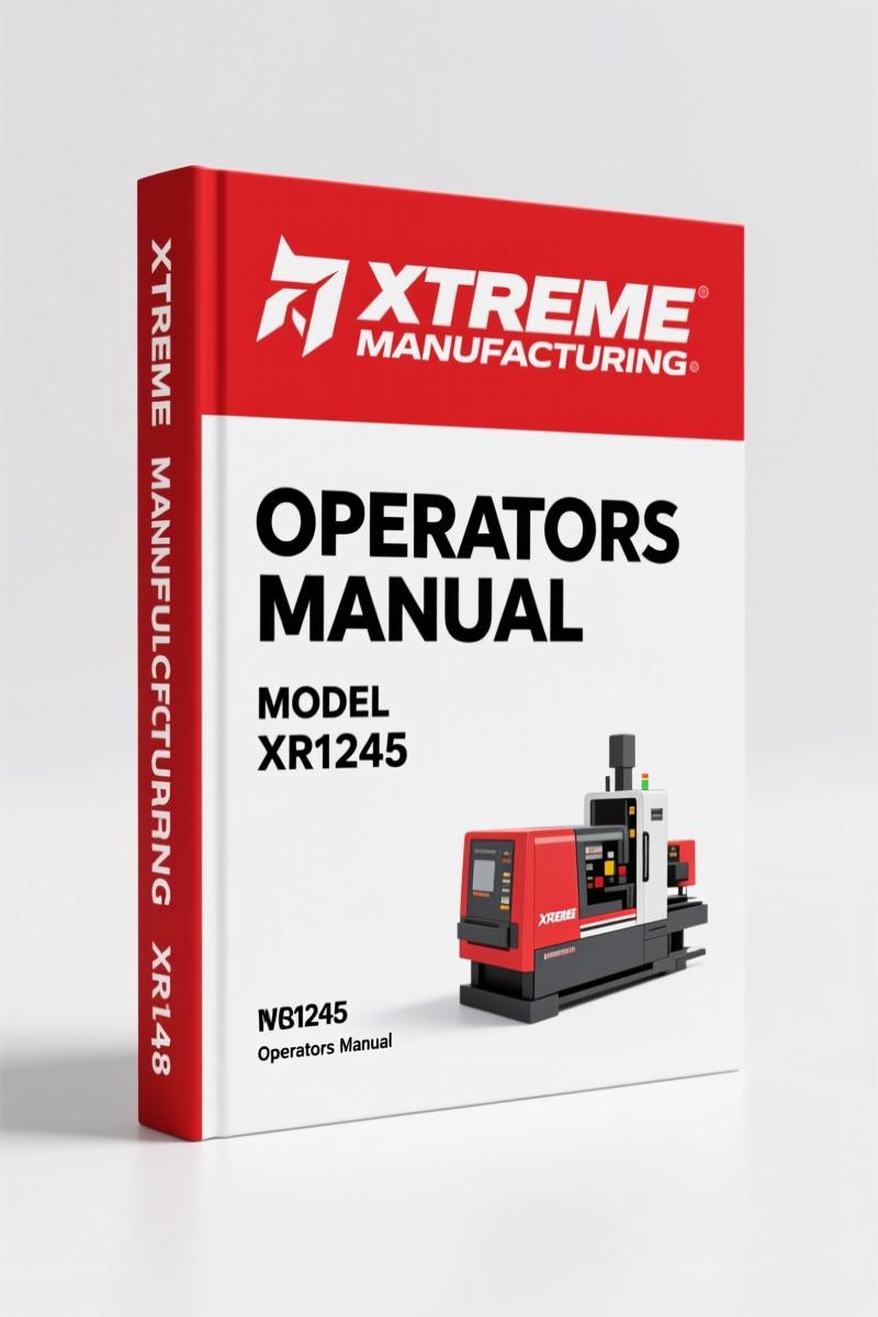Xtreme Manufacturing XR1245 Operators Manual – Factory Specs & Safety