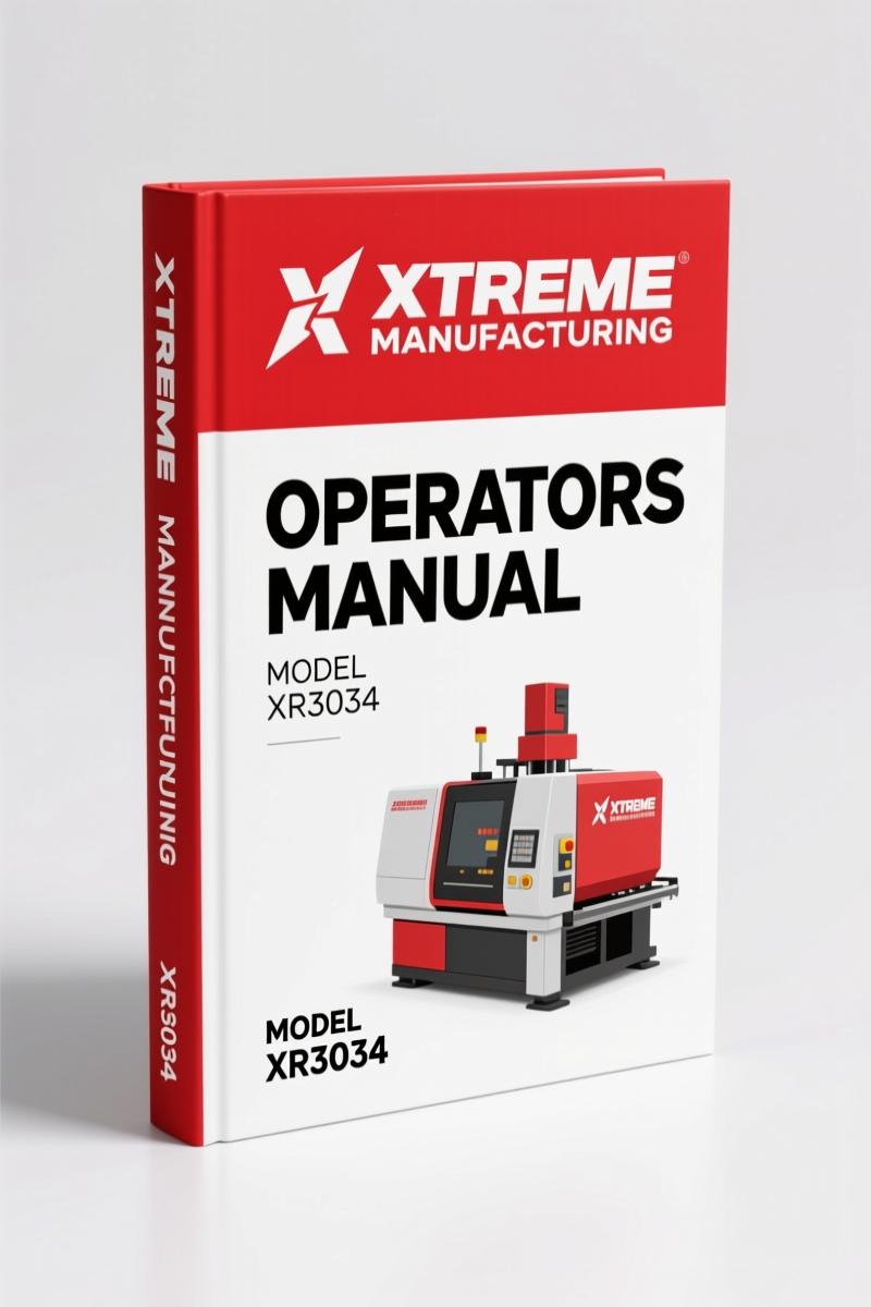 Xtreme Manufacturing XR3034 Operators Manual – OEM Safety & Operation Specs