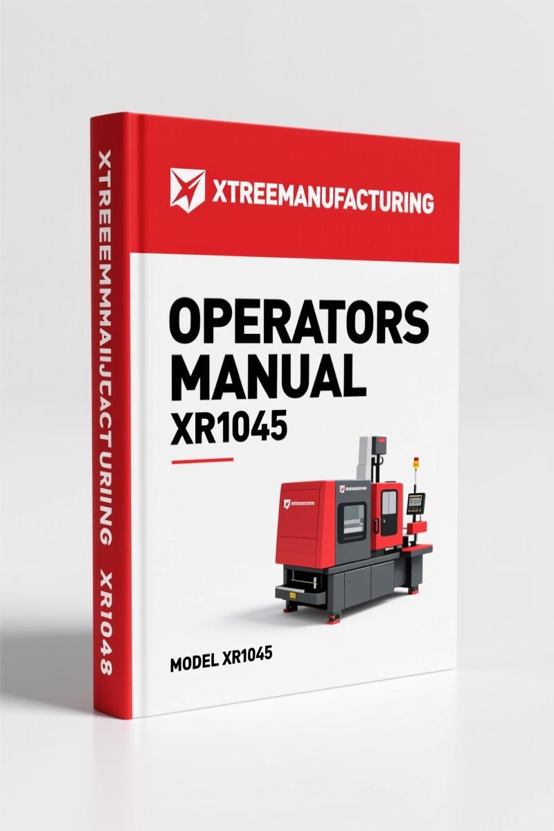Xtrememanufacturing XR1045 Operators Manual – OEM Safety & Operation