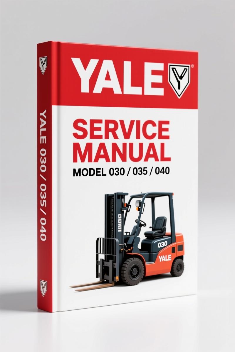 Yale 040, 030, 035 1997 Service Manual – Factory Specs for Electric Forklifts