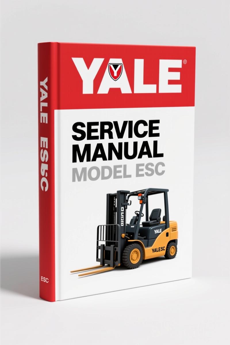 Yale ESC 1986 Service Manual – Factory Specs for Electric Forklift Repair