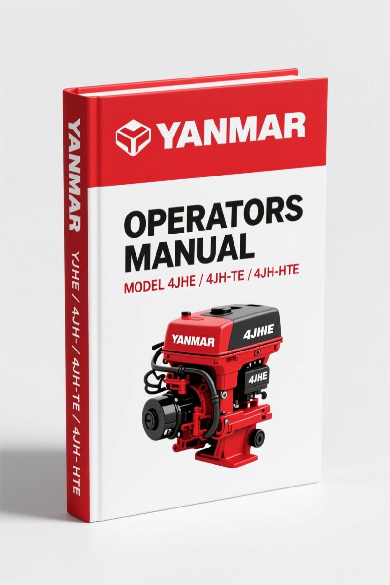 Yanmar 4JHE, 4JH-TE, 4JH-HTE, 4JH-DTE Operators Manual – OEM Specs