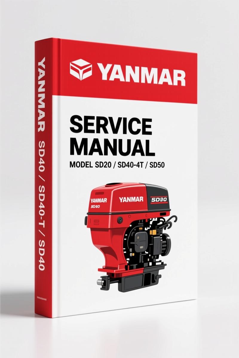 Yanmar SD40, SD40-4T, SD50, SD50-4T 2005 Service Manual – OEM Factory Specs