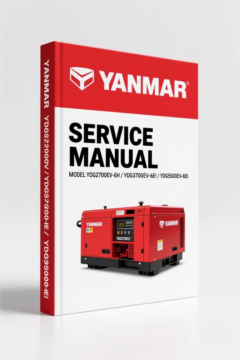 Yanmar YDG2700EV-6EH, YDG3700EV-6EI, YDG5500EV-6EI Service Manual – 286 Pages