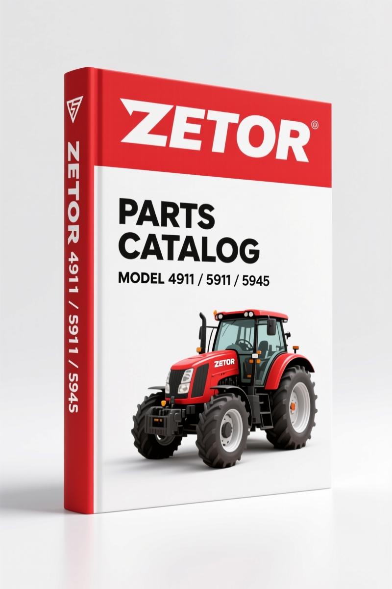 Zetor 4911, 5911, 5945, 6911, 6945 Parts Catalog – 385 Pages OEM