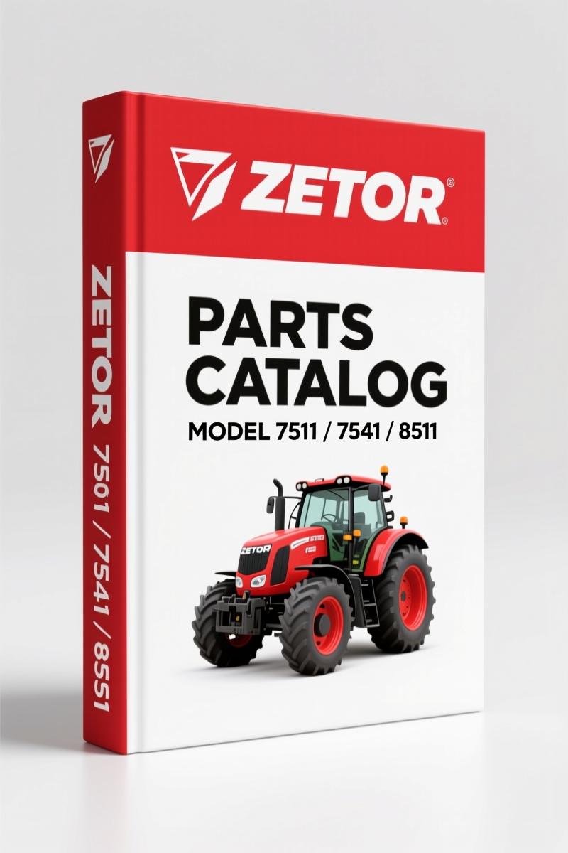Zetor 7511, 7541, 8511, 8541, 9511 2002 Parts Catalog – OEM Parts Identification