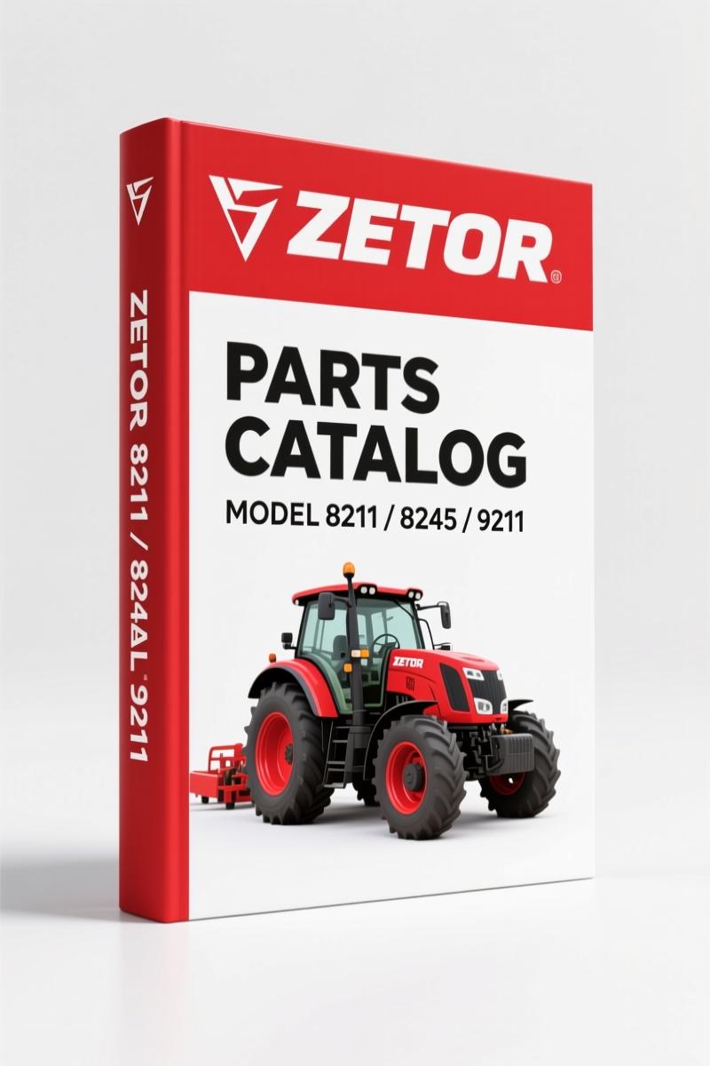 Zetor 8211, 8245, 9211, 9245, 10211 Parts Catalog – OEM Component Identification
