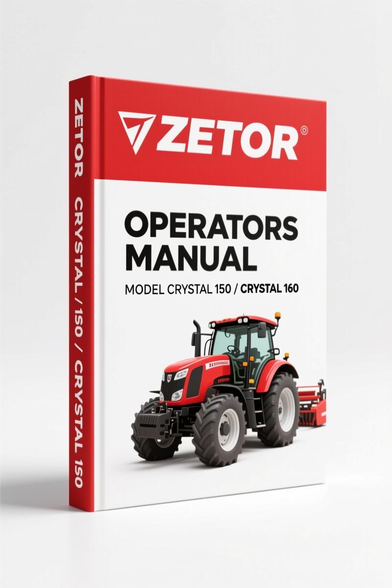 Zetor CRYSTAL 150, CRYSTAL 160 2015 Operators Manual – OEM Specs