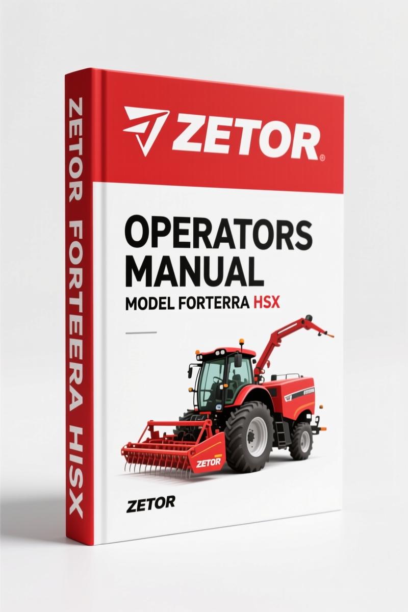 Zetor Forterra HSX Operators Manual – Factory Specs & Maintenance
