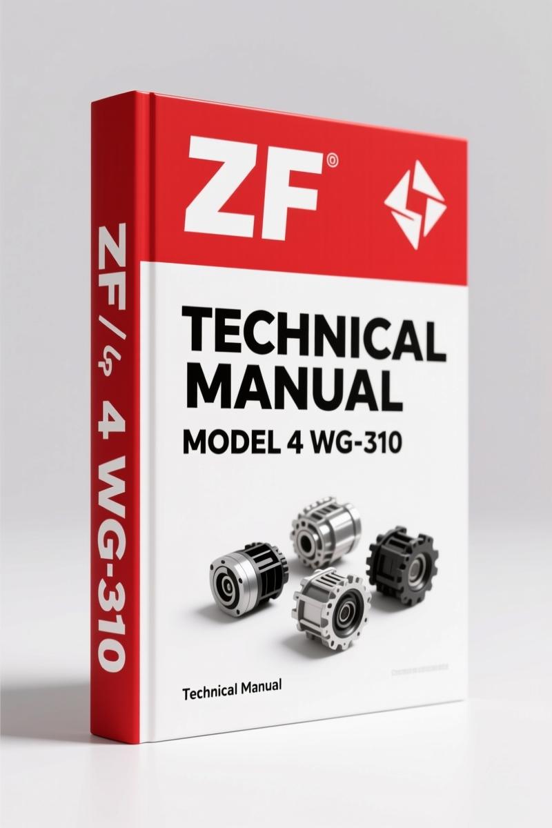 ZF 4 WG-310 2000 Technical Manual cover – 53-page OEM factory document for ERGOPOWER transmission