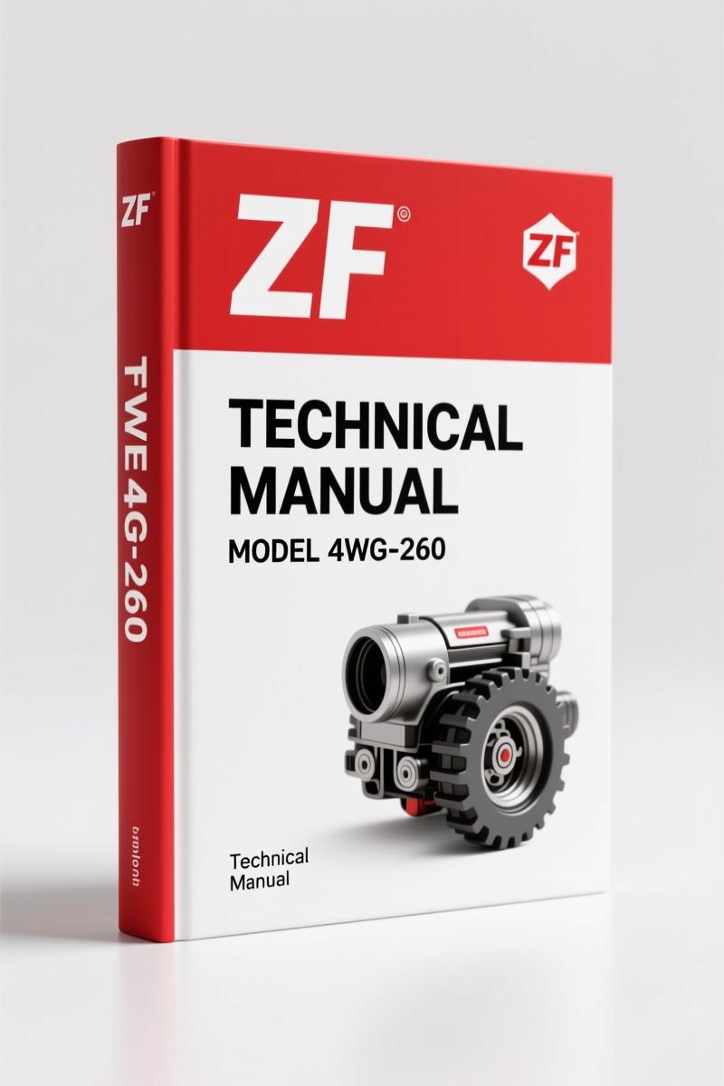 ZF 4WG-260 2001 Technical Manual cover and transmission diagram